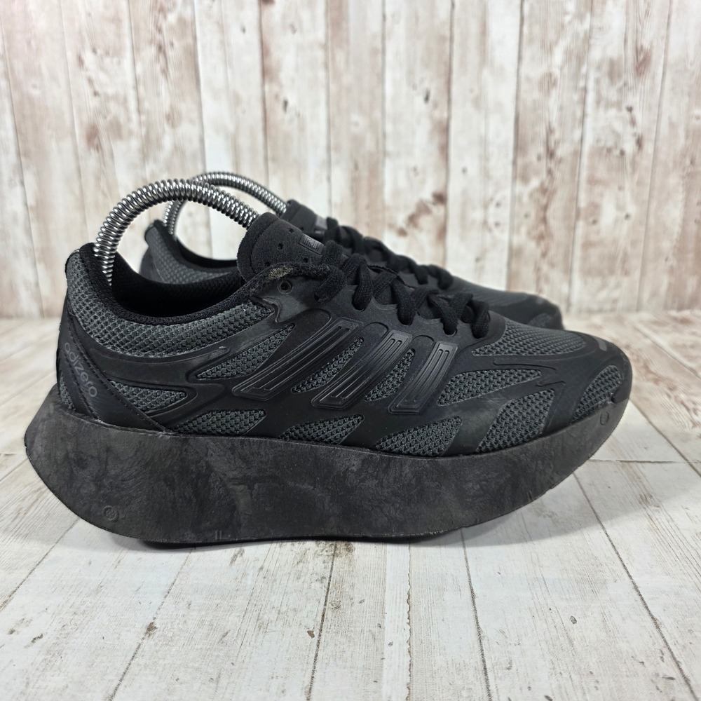Adidas Adizero Running Shoes Triple Black JR4061 Womens 5 Platform Sneakers